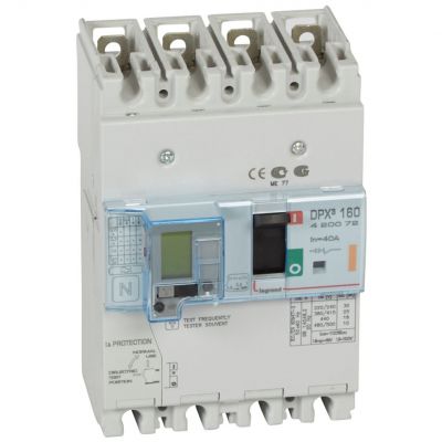 Wyłącznik DPX3 160 Z Zab. R-Pr. 4P 40A 25Ka 420072 LEGRAND (420072)