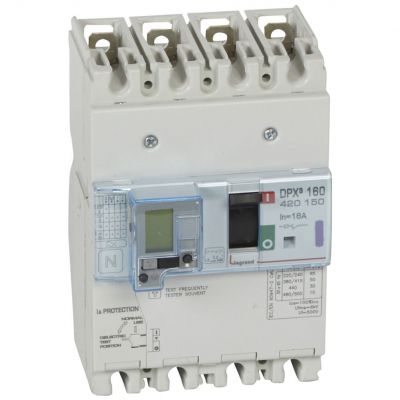 Wyłącznik Z Wyzwalaczem Termiczno-Magnetycznym DPX3 160 4P 16A 50Ka Z Zab. R-Pr. 420150 LEGRAND (420150)