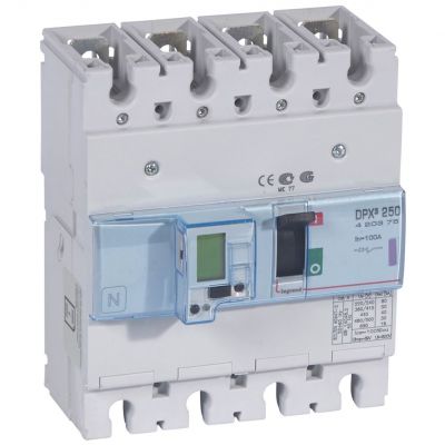 Wyłącznik DPX3 250 El 4P 100A 50Ka 420375 LEGRAND (420375)