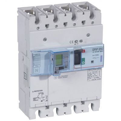 Wyłącznik DPX3 250 El Z Zab. R-Pr. 4P 100A 50Ka 420385 LEGRAND (420385)