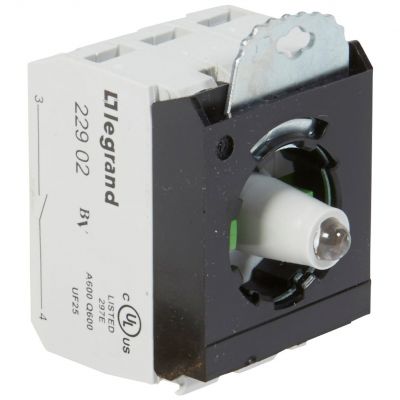 Osmoz Korpus Kompletny Główka Podświetlana Biała 230 V 2Z + Uchwyt Potrójny Zaciski Śrubowe 023016 LEGRAND (023016)