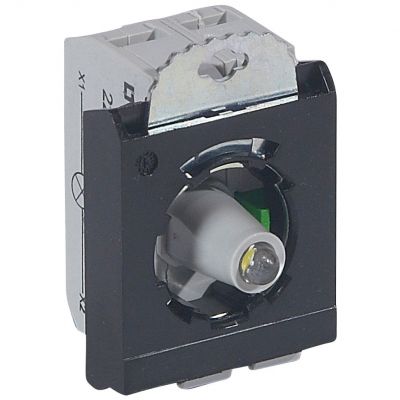 Osmoz Korpus Kompletny Główka Podświetlana Biała 24 V 1Z + Uchwyt Potrójny Zaciski Śrubowe 023000 LEGRAND (023000)