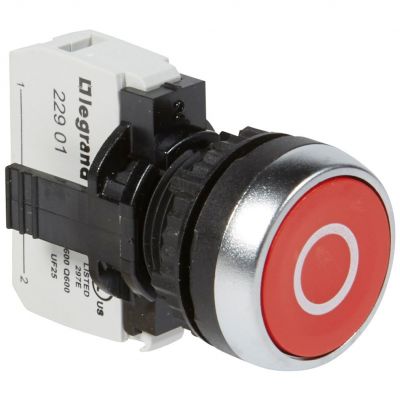 Osmoz Komplet Bez Podświetlenia - Główka Płaska Czerwona Ozn &Quot;0&Quot; + Uchwyt + 1Nc 023708 LEGRAND (023708)
