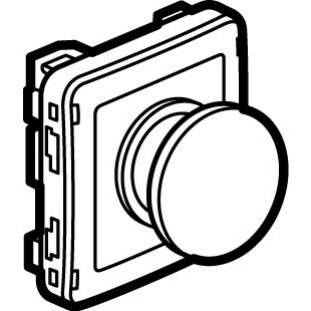 Plexo55 Wyłącznik Awaryjny Szary/Żółty 3A-250V 069547 LEGRAND (069547)