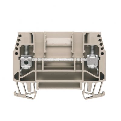 WEIDMULLER WTD 6/1 Bloki odczepów probierczych, złącze śrubowe, 6 mm², 630 V, 41 A, bez, Separacja poprzeczna: bez, zintegrowane gniazdo kontrolne: Nie, TS 35, Ciemnobeż 1017100000 /50szt./ (1017100000)