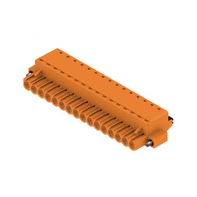 WEIDMULLER BLF 5.00HC/16/180F SN OR BX Wtyk PCB (złącze wiązki), 5.00 mm, Liczba biegunów: 16, PUSH IN, Złącze sprężynowe 1017600000 /18szt./ (1017600000)