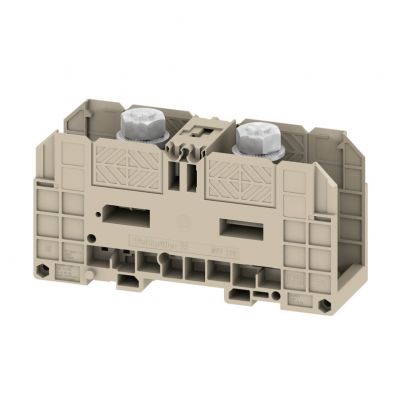 WEIDMULLER WFF 120 Złączka kołkowa, Przyłącze sworzniowe, 120 mm², 1000 V, 269 A, liczba przyłączeń: 2, M 10, TS 35, Ciemnobeżowy 1028500000 /5szt./ (1028500000)
