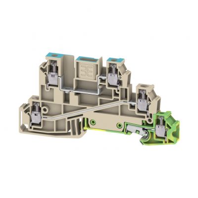 WEIDMULLER WDL 2.5/N/L/PE Zacisk modułowy wielorzędowy, złącze śrubowe, 2.5 mm², 400 V, 24 A, liczba poziomów: 3, Ciemnobeżowy 1029900000 /50szt./ (1029900000)