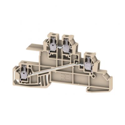 WEIDMULLER WDL 2.5/S/L/L Zacisk modułowy wielorzędowy, złącze śrubowe, 2.5 mm², 400 V, 24 A, liczba poziomów: 2, Ciemnobeżowy 1031200000 /50szt./ (1031200000)