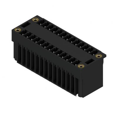 WEIDMULLER SCD-THR 3.81/26/180F 3.2SN BK BX Wtyki PCB (złącza płyty), 3.81 mm, Liczba biegunów: 26, kąt odejścia: 180° 1031620000 /20szt./ (1031620000)