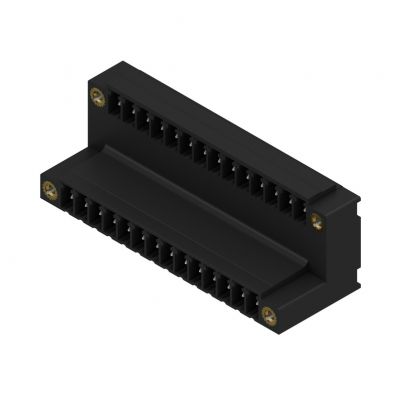 WEIDMULLER SCDV-THR 3.81/28/90F 3.2SN BK BX Wtyki PCB (złącza płyty), 3.81 mm, Liczba biegunów: 28, kąt odejścia: 90° 1034110000 /20szt./ (1034110000)