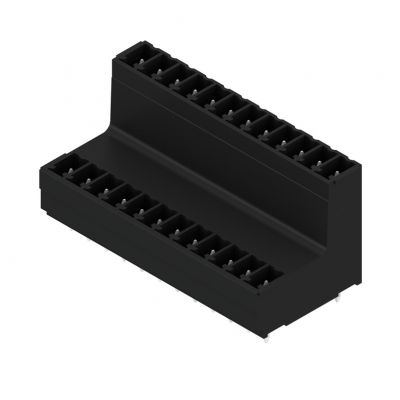 WEIDMULLER SCDV-THR 3.81/24/180G 3.2SN BK BX Wtyki PCB (złącza płyty), 3.81 mm, Liczba biegunów: 24, kąt odejścia: 180° 1035580000 /50szt./ (1035580000)