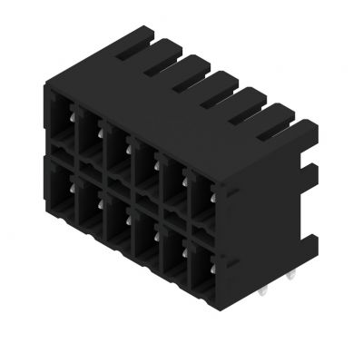 WEIDMULLER SCDN-THR 3.81/12/90G 3.2SN BK BX Wtyki PCB (złącza płyty), 3.81 mm, Liczba biegunów: 12, kąt odejścia: 90° 1038990000 /50szt./ (1038990000)