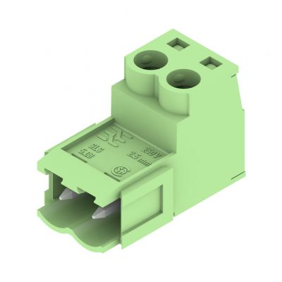 WEIDMULLER SLS 5.08/02/180B SN GN BX Wtyk PCB (złącze wiązki), 5.08 mm, Liczba biegunów: 2, Przyłącze z jarzmem 1039470000 /150szt./ (1039470000)