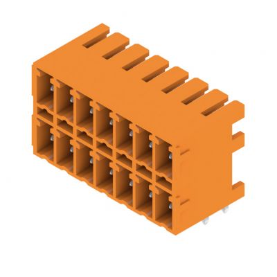 WEIDMULLER SCDN 3.81/14/90G 3.2SN OR BX Wtyki PCB (złącza płyty), 3.81 mm, Liczba biegunów: 14, kąt odejścia: 90° 1040460000 /50szt./ (1040460000)