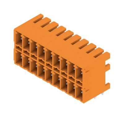 WEIDMULLER SCDN 3.81/18/90G 3.2SN OR BX Wtyki PCB (złącza płyty), 3.81 mm, Liczba biegunów: 18, kąt odejścia: 90° 1040490000 /50szt./ (1040490000)