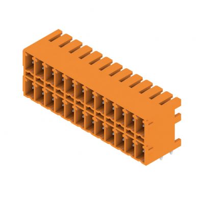 WEIDMULLER SCDN 3.81/24/90G 3.2SN OR BX Wtyki PCB (złącza płyty), 3.81 mm, Liczba biegunów: 24, kąt odejścia: 90° 1040530000 /50szt./ (1040530000)