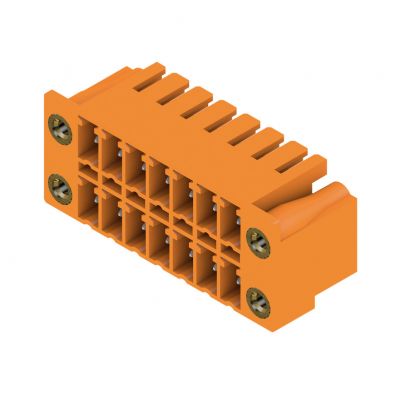 WEIDMULLER SCDN 3.81/14/90F 3.2SN OR BX Wtyki PCB (złącza płyty), 3.81 mm, Liczba biegunów: 14, kąt odejścia: 90° 1041010000 /50szt./ (1041010000)