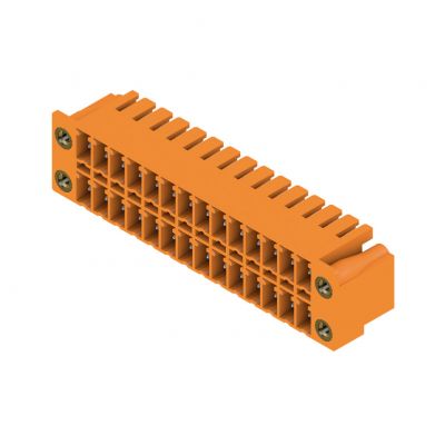 WEIDMULLER SCDN 3.81/28/90F 3.2SN OR BX Wtyki PCB (złącza płyty), 3.81 mm, Liczba biegunów: 28, kąt odejścia: 90° 1041080000 /20szt./ (1041080000)