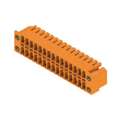 WEIDMULLER SCDN 3.81/30/90F 3.2SN OR BX Wtyki PCB (złącza płyty), 3.81 mm, Liczba biegunów: 30, kąt odejścia: 90° 1041090000 /20szt./ (1041090000)