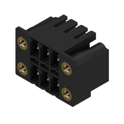 WEIDMULLER SCDN 3.81/06/90F 3.2SN BK BX Wtyki PCB (złącza płyty), 3.81 mm, Liczba biegunów: 6, kąt odejścia: 90° 1041310000 /50szt./ (1041310000)