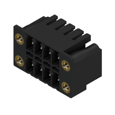 WEIDMULLER SCDN 3.81/08/90F 3.2SN BK BX Wtyki PCB (złącza płyty), 3.81 mm, Liczba biegunów: 8, kąt odejścia: 90° 1041320000 /50szt./ (1041320000)