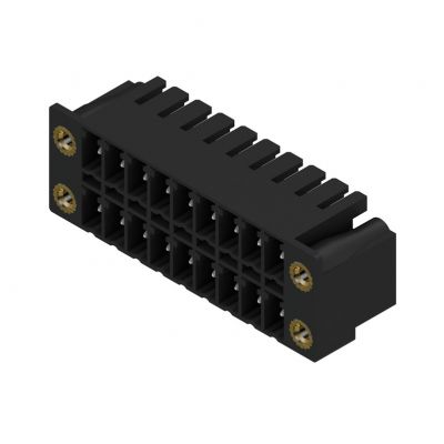WEIDMULLER SCDN 3.81/18/90F 3.2SN BK BX Wtyki PCB (złącza płyty), 3.81 mm, Liczba biegunów: 18, kąt odejścia: 90° 1041370000 /50szt./ (1041370000)