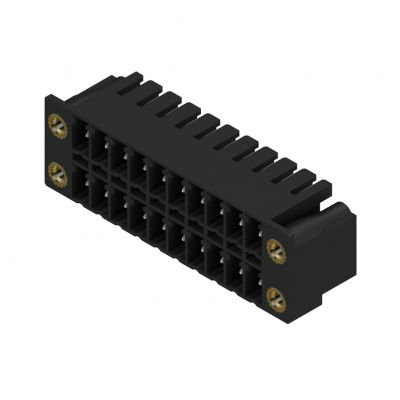 WEIDMULLER SCDN 3.81/20/90F 3.2SN BK BX Wtyki PCB (złącza płyty), 3.81 mm, Liczba biegunów: 20, kąt odejścia: 90° 1041380000 /50szt./ (1041380000)