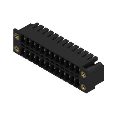 WEIDMULLER SCDN 3.81/24/90F 3.2SN BK BX Wtyki PCB (złącza płyty), 3.81 mm, Liczba biegunów: 24, kąt odejścia: 90° 1041430000 /50szt./ (1041430000)