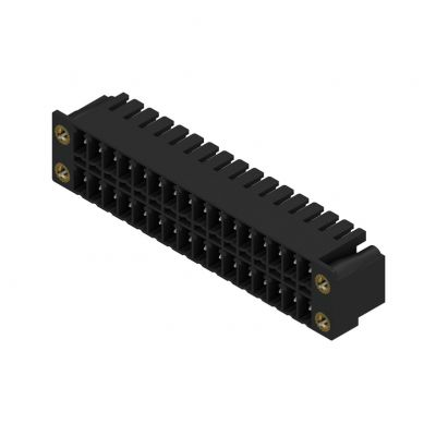 WEIDMULLER SCDN 3.81/32/90F 3.2SN BK BX Wtyki PCB (złącza płyty), 3.81 mm, Liczba biegunów: 32, kąt odejścia: 90° 1041480000 /20szt./ (1041480000)