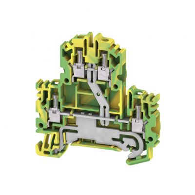 WEIDMULLER WDK 4N PE Zacisk modułowy wielorzędowy, złącze śrubowe, 4 mm², liczba poziomów: 2, zielony / żółty 1041920000 /50szt./ (1041920000)