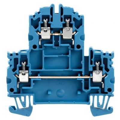 WEIDMULLER WDK 4N BL Zacisk modułowy wielorzędowy, złącze śrubowe, 4 mm², 800 V, 32 A, liczba poziomów: 2, niebieski 1041980000 /50szt./ (1041980000)