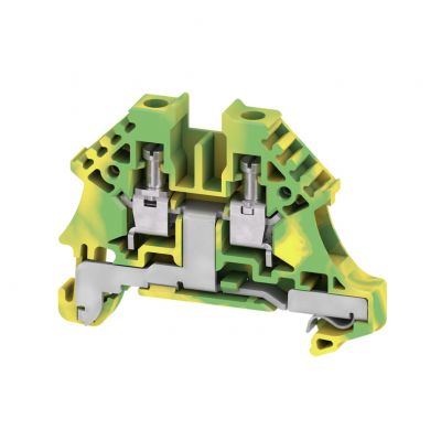 WEIDMULLER WPE 4N Zacisk PE, złącze śrubowe, 4 mm², 500 V, liczba przyłączeń: 2, liczba poziomów: 1, zielony / żółty 1042700000 /50szt./ (1042700000)