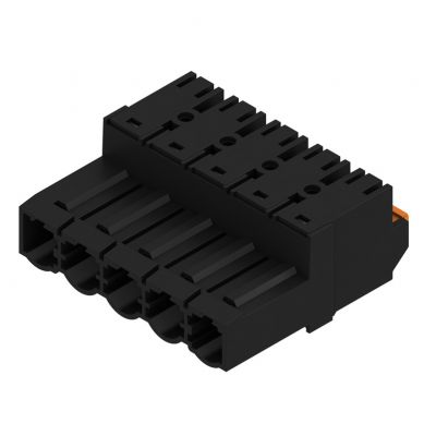 WEIDMULLER SLF 7.62HP/05/180G SN BK BX Wtyk PCB (złącze wiązki), 7.62 mm, Liczba biegunów: 5, PUSH IN 1043620000 /48szt./ (1043620000)