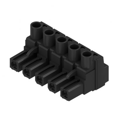 WEIDMULLER BLZ 7.62HP/05/180 SN BK BX Wtyk PCB (złącze wiązki), 7.62 mm, Liczba biegunów: 5, Przyłącze z jarzmem 1049010000 /50szt./ (1049010000)