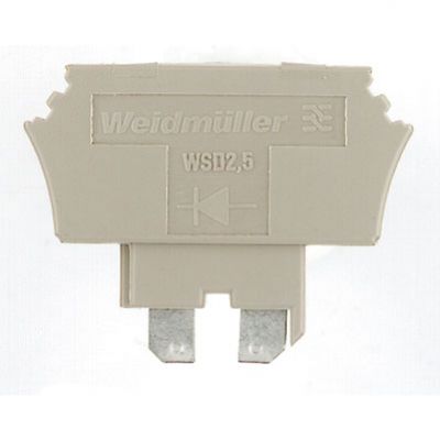 WEIDMULLER WSD 2.5/D-/+ WTR2.5 Wtyczka (terminal), złącze wtykowe, wtykany, Ciemnobeżowy 1058560000 /25szt./ (1058560000)