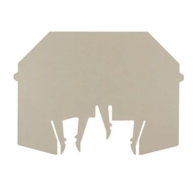 WEIDMULLER WTW EN Płyta separacyjna (terminal), Płytka pośrednia, 86 mm x 62 mm, Ciemnobeżowy 1058800000 /20szt./ (1058800000)