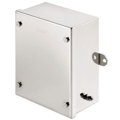 WEIDMULLER KLIPPON STB 2.1 SS E Metalowa obudowa iskrobezpieczna, 150 x 190 x 90 mm, element polerowany elektrolitycznie, Płytka kołnierzowa: Nie, Sześciokątna śruba M5 z rowkiem, sz 1058840000 /1szt. (1058840000)