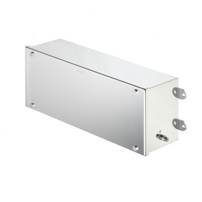 WEIDMULLER KLIPPON STB 5 SS E Metalowa obudowa iskrobezpieczna, 380 x 160 x 120 mm, element polerowany elektrolitycznie, Płytka kołnierzowa: Nie, Sześciokątna śruba M5 z rowkiem, s 1058880000 /1szt./ (1058880000)