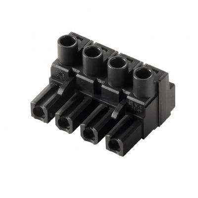 WEIDMULLER BLZ 7.62HP/04/180 SN BK BX Wtyk PCB (złącze wiązki), 7.62 mm, Liczba biegunów: 4, Przyłącze z jarzmem 1059600000 /100szt./ (1059600000)
