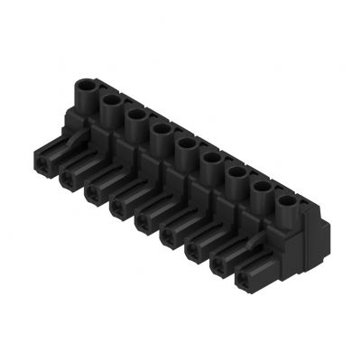 WEIDMULLER BLZ 7.62HP/09/180 SN BK BX Wtyk PCB (złącze wiązki), 7.62 mm, Liczba biegunów: 9, Przyłącze z jarzmem 1059620000 /50szt./ (1059620000)