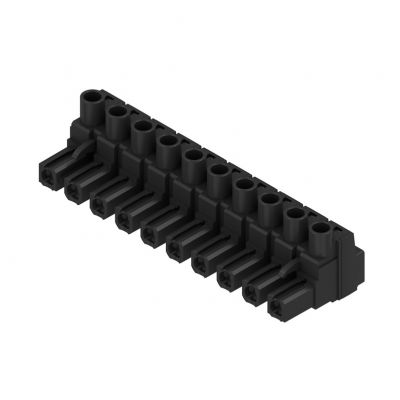 WEIDMULLER BLZ 7.62HP/10/180 SN BK BX Wtyk PCB (złącze wiązki), 7.62 mm, Liczba biegunów: 10, Przyłącze z jarzmem 1059630000 /50szt./ (1059630000)