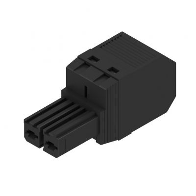 WEIDMULLER BVF 7.62HP/02/180 SN BK BX Wtyk PCB (złącze wiązki), 7.62 mm, Liczba biegunów: 2, PUSH IN 1060390000 /95szt./ (1060390000)