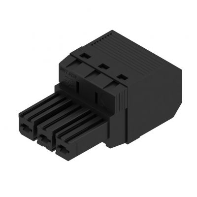 WEIDMULLER BVF 7.62HP/03/180 SN BK BX Wtyk PCB (złącze wiązki), 7.62 mm, Liczba biegunów: 3, PUSH IN 1060400000 /65szt./ (1060400000)