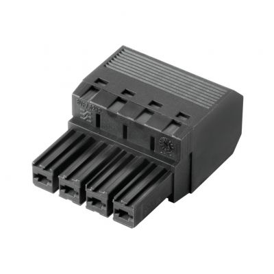WEIDMULLER BVF 7.62HP/04/180 SN BK BX Wtyk PCB (złącze wiązki), 7.62 mm, Liczba biegunów: 4, PUSH IN 1060410000 /45szt./ (1060410000)