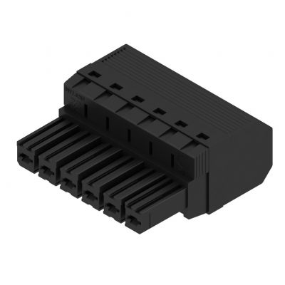 WEIDMULLER BVF 7.62HP/06/180 SN BK BX Wtyk PCB (złącze wiązki), 7.62 mm, Liczba biegunów: 6, PUSH IN 1060430000 /30szt./ (1060430000)