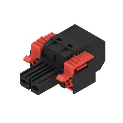 WEIDMULLER BVF 7.62HP/02/180F SN BK BX Wtyk PCB (złącze wiązki), 7.62 mm, Liczba biegunów: 2, PUSH IN 1060440000 /50szt./ (1060440000)