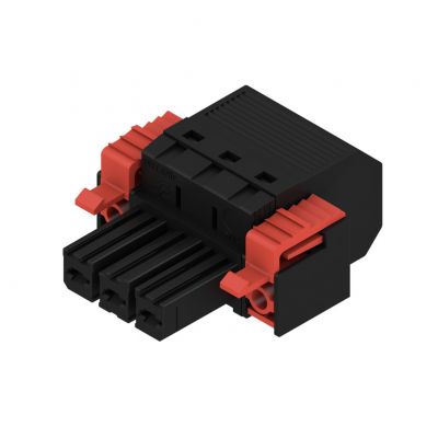 WEIDMULLER BVF 7.62HP/03/180F SN BK BX Wtyk PCB (złącze wiązki), 7.62 mm, Liczba biegunów: 3, PUSH IN 1060450000 /40szt./ (1060450000)