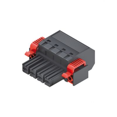 WEIDMULLER BVF 7.62HP/04/180F SN BK BX Wtyk PCB (złącze wiązki), 7.62 mm, Liczba biegunów: 4, PUSH IN 1060470000 /30szt./ (1060470000)