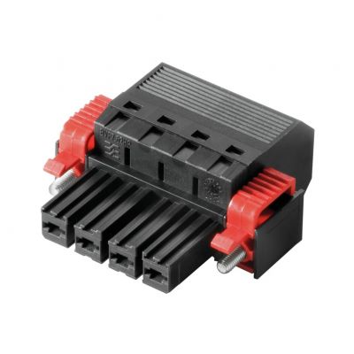 WEIDMULLER BVF 7.62HP/04/180SF SN BK BX Wtyk PCB (złącze wiązki), 7.62 mm, Liczba biegunów: 4, PUSH IN 1060520000 /30szt./ (1060520000)